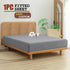 100% Cotton Fitted Sheet - Super Soft 40cm Deep Pocket Bottom Sheets - White Elastic Sheet（Super King,Grey)