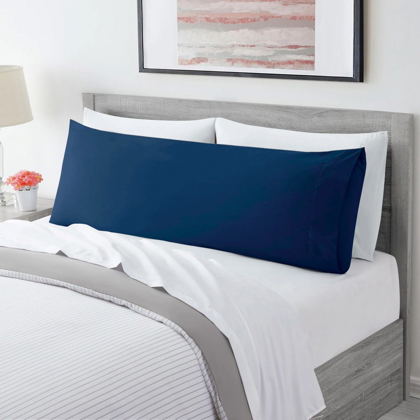 Ultra Soft Microfiber Body Pillow Cover/Pillowcases with Envelope-style pocket (50cm x 150cm Body Pillow Cover,navy)