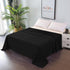 Elegant Comfort Premium Hotel Quality 1-Piece Double Flat Sheet, Luxury and Softest 2000 Thread Count Bedding Flat Sheet(Double,Black)