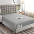 Hotel Quality Fitted Sheet - 1 Piece Fitted Sheet  -Breathable Bedding - Wrinkle, Fade, Stain Resistant- 16inch/40cm Deep Pocket Fitted Bed Sheet-Wrinkle and Fade Resistant,(Silver-gray,Double)
