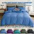 2 Piece Hotel Soft Microfiber Quilt Cover Set-2000TC Duvet/Donna Cover Set & Pillowcases -1 Quilt Cover Zipper Closure & 1 x Pillowcases-Breathable Bedding - Wrinkle, Fade, Stain Resistant(Ocean,King Single)