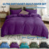2 Piece Hotel Soft Microfiber Quilt Cover Set-2000TC Duvet/Donna Cover Set & Pillowcases -1 Quilt Cover Zipper Closure & 1 x Pillowcases-Breathable Bedding - Wrinkle, Fade, Stain Resistant(Purple,King Single)