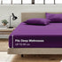 2 Piece Fitted Sheet Set- Fitted Sheet & Pillowcases -Breathable Bedding - Wrinkle, Fade, Stain Resistant- 40cm Deep Pocket Fitted Bed Sheet Set(Purple,King Single)