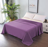 Elegant Comfort Premium Hotel Quality 1-Piece Queen Flat Sheet, Luxury and Softest 2000 Thread Count Bedding Flat Sheet(Queen,Purple)