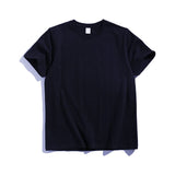 270g Cotton T Shirt Men Short Sleeve Crewneck Navy blue S (suitable for 45.00 kg-55.00 kg