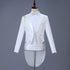 Men Slim Tuxedo Suit Stage Performance Formal Wear Gold drill