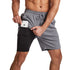 MUSCLE BURNING Men Running Shorts Quick Dry 5 Inch Grey XL