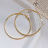 Mori Wai Metal Earrings Geometry Circle 925 Silver E2455 gold 6cm