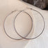 Mori Wai Metal Earrings Geometry Circle 925 Silver E2455 Silver 7cm