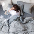 SHANGPIN Cotton Bedding Set Stripe 60 Thread Count 1.5m bed hat [quilt cover 200*230/bed hat 150*200] four-piece set