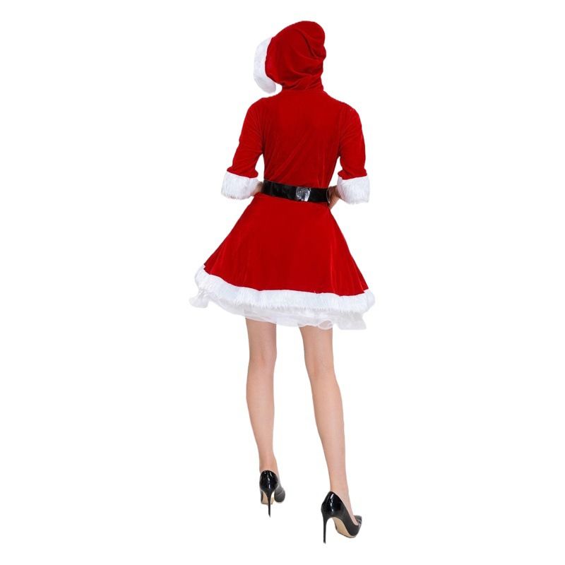 Guangzhou Green Bird Garment Factory Women Xmas Dress Red M Size: M; Height (cm): 160-165; Weight (kg): 50-55; Bust (cm): 86-90; Waist (cm): 70-74; Shoulder width (cm): 38; Length (cm): 60