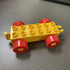 Hongyuan sheng Building Blocks Bus Vehicle 12-hole underbody (yellow)