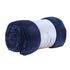 North East Flannel Blanket Polyester Solid Color Dark blue 70cmX100cm