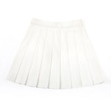 Xiang Mei Mei Women's Pleated Mini Skirt Poly White