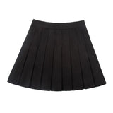 Xiang Mei Mei Women's Pleated Mini Skirt Poly Black