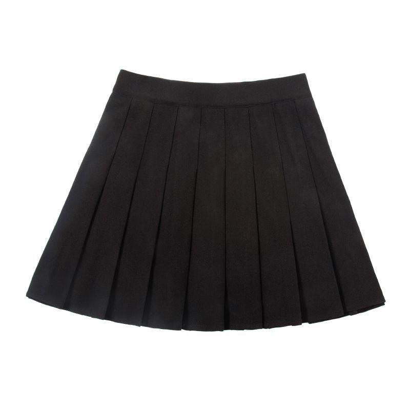 Xiang Mei Mei Women's Pleated Mini Skirt Poly Black