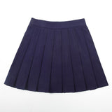 Xiang Mei Mei Women's Pleated Mini Skirt Poly Navy blue