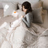 SHANGPIN Cotton Bedding Set Stripe 60 Thread Count 1.8m bed hat [quilt cover 200*230/bed hat 180*200] four-piece set