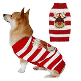 Dog Sweater Acrylic Knit Christmas Red and White Deer XS Size: XS; Neck (cm): 20-24; Bust (cm): 28-32; Back length (cm): 18-20; Recommended pet weight (kg): 1.5 - 2.5