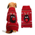Dog Sweater Acrylic Knit Christmas Red red-nosed Fawn XXS