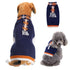 Dog Sweater Acrylic Knit Christmas Blue scarf fake Two XS Size: XS; Neck (cm): 20-24; Bust (cm): 28-32; Back length (cm): 18-20; Recommended pet weight (kg): 1.5 - 2.5