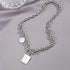 Hip Hop Necklace Zinc Alloy Twist Chain Unisex Neutral wind iron chain