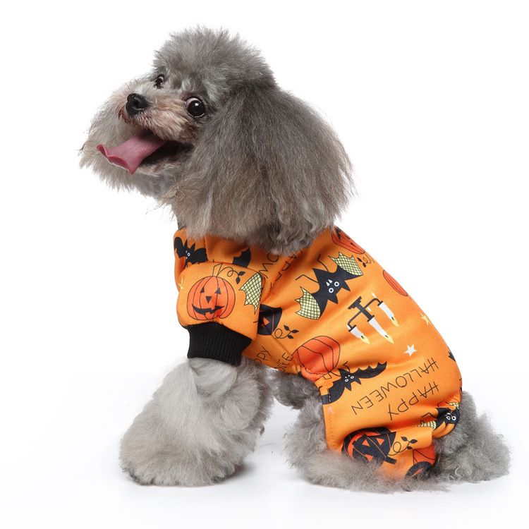 MEIQIPETBABY Dog Costume Polyester Small Breed SDZ138 orange candlelight Size: M; Neck (cm): 28-32; Bust (cm): 38-44; Back length (cm): 26-30; Recommended pet weight (kg): 4.5 - 7.0