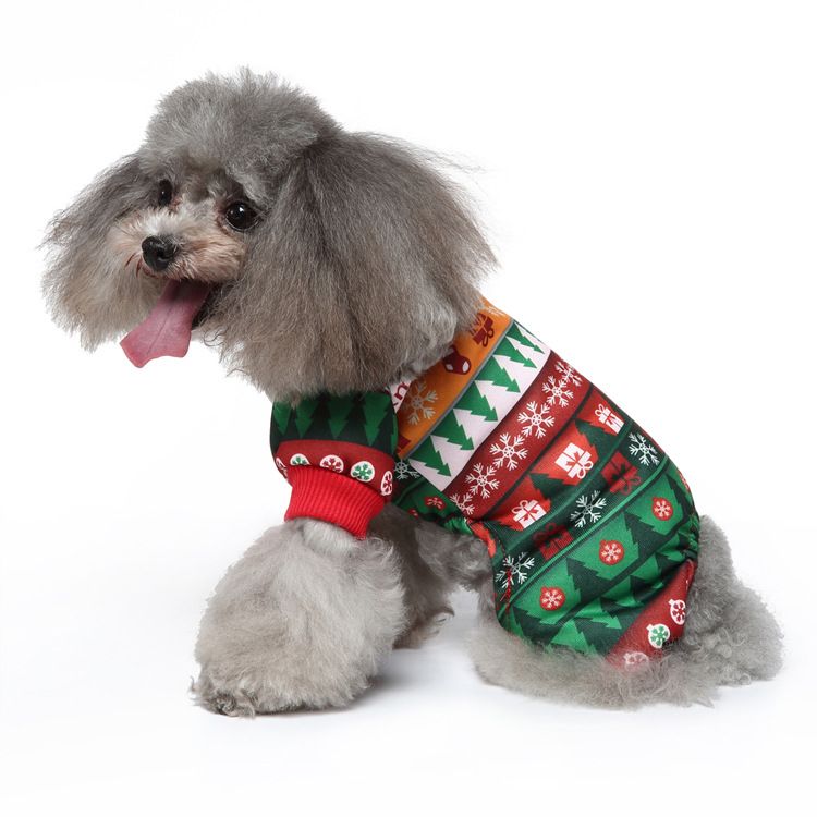 MEIQIPETBABY Dog Costume Polyester Small Breed SDZ140 snowflake gift XL Size: XL; Neck (cm): 38-44; Bust (cm): 50-58; Back length (cm): 36-40; Recommended pet weight (kg): 10.0 - 15.0