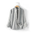 Ma Ke Linen Shirt Men Long Sleeve Lapel D031 Grey