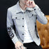 Tiwang Men Slim Korean Denim Jacket Long Sleeve Tide Brand House 181 Grey XL Size: XL; Height (cm): 175-180; Weight (kg): 75-85; Bust (cm): 108; Shoulder width (cm): 46; Length (cm): 70; Sleeve length (cm): 64