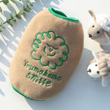 Shine Fleece Pet Dog Vest Cartoon Style Vest Khaki (Green Line Clouds) XS (bust 30 back length 20cm)