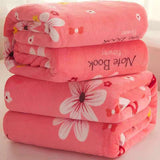 Flannel Blanket Polyester Geometric 120x200cm Bloom 180*200cm about 1.2kg