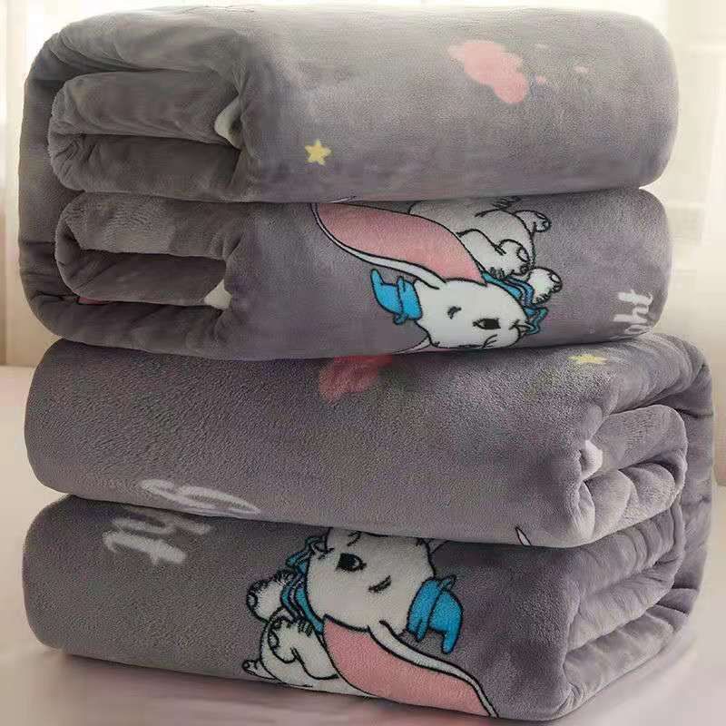 Flannel Blanket Polyester Geometric 120x200cm Dumbo 180*200cm about 1.2kg