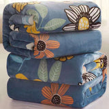 Flannel Blanket Polyester Geometric 120x200cm Flower Grain 180*200cm about 1.2kg