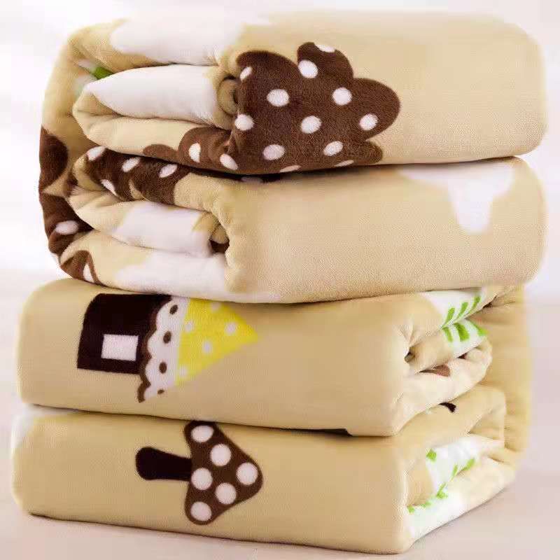 Flannel Blanket Polyester Geometric 120x200cm House of sheep 200*230cm about 1.6kg