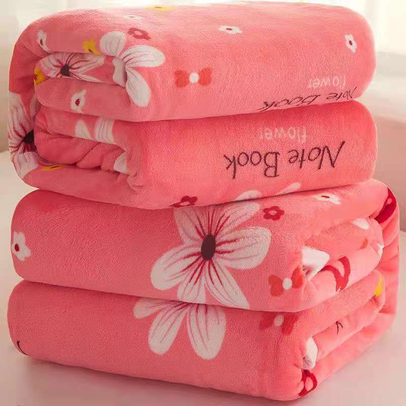 Flannel Blanket Polyester Geometric 120x200cm Bloom 150*200cm about 1.0kg