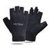 Ice Silk Half Finger Cycling Gloves for Men Women Ice Silk half finger open smile Black L