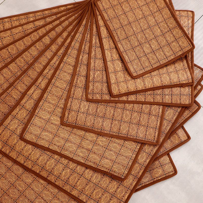 Cute Rattan Pet Cooling Mat Dog Cat Mat surface pattern random 95*65cm