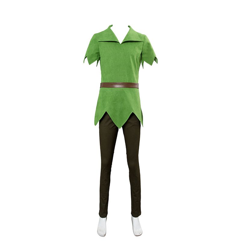Peter Pan Cosplay Costume Boys Girls Halloween Party S Size: S; Height (cm): 155-160; Weight (kg): 45-50; Bust (cm): 82-86; Waist (cm): 66-70; Shoulder width (cm): 37; Length (cm): 58
