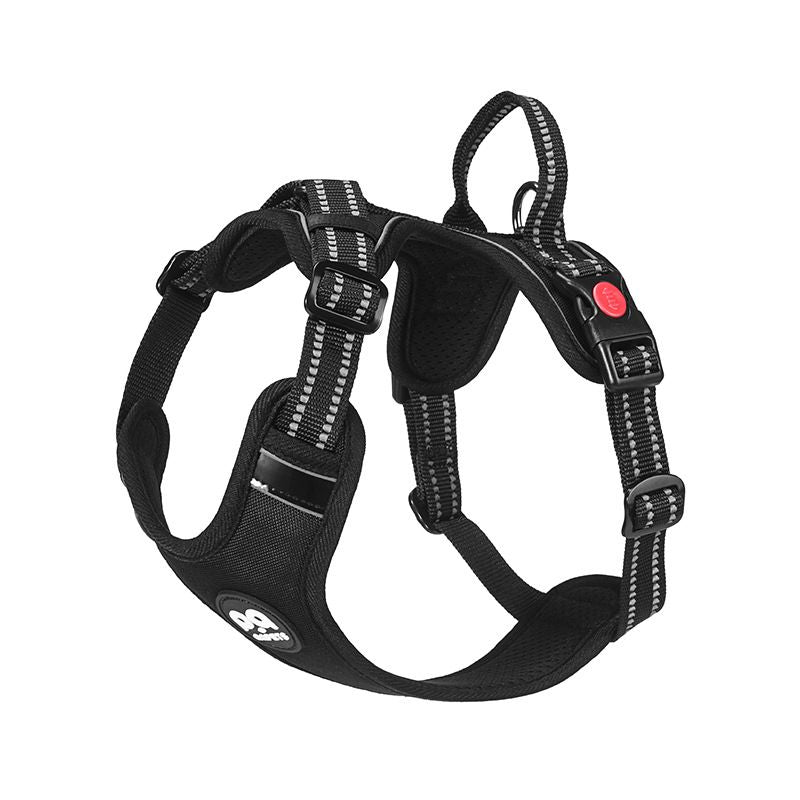 Fiber pet Polyester Dog Harness S M L XL Black