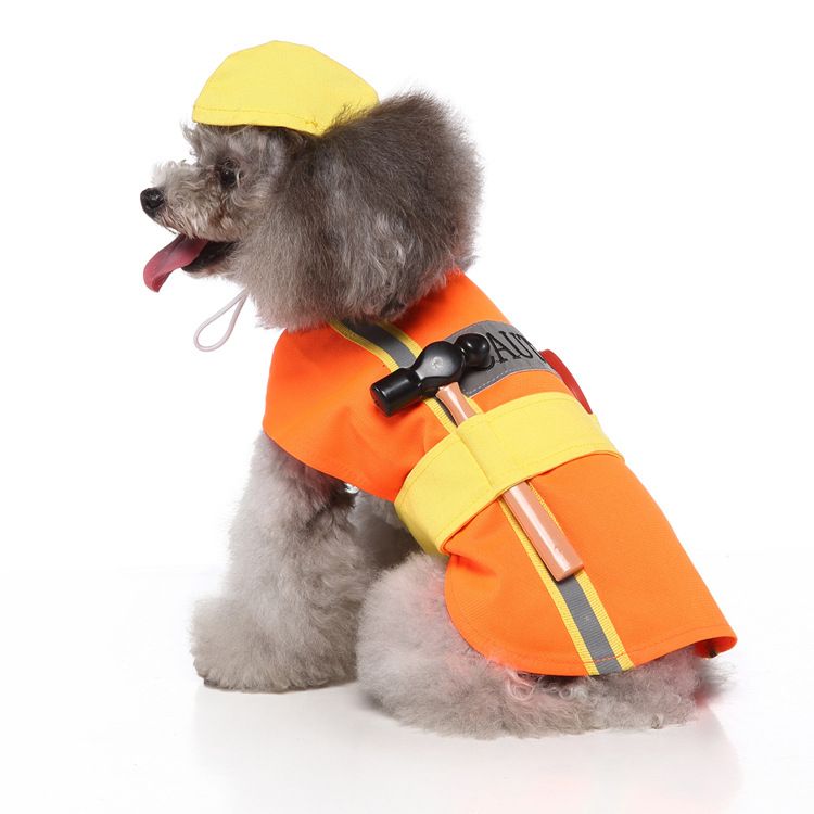 MEIQIPETBABY Dog Costume Polyester Small Breed SDZ136 engineering service Size: M; Neck (cm): 28-32; Bust (cm): 38-44; Back length (cm): 26-30; Recommended pet weight (kg): 4.5 - 7.0