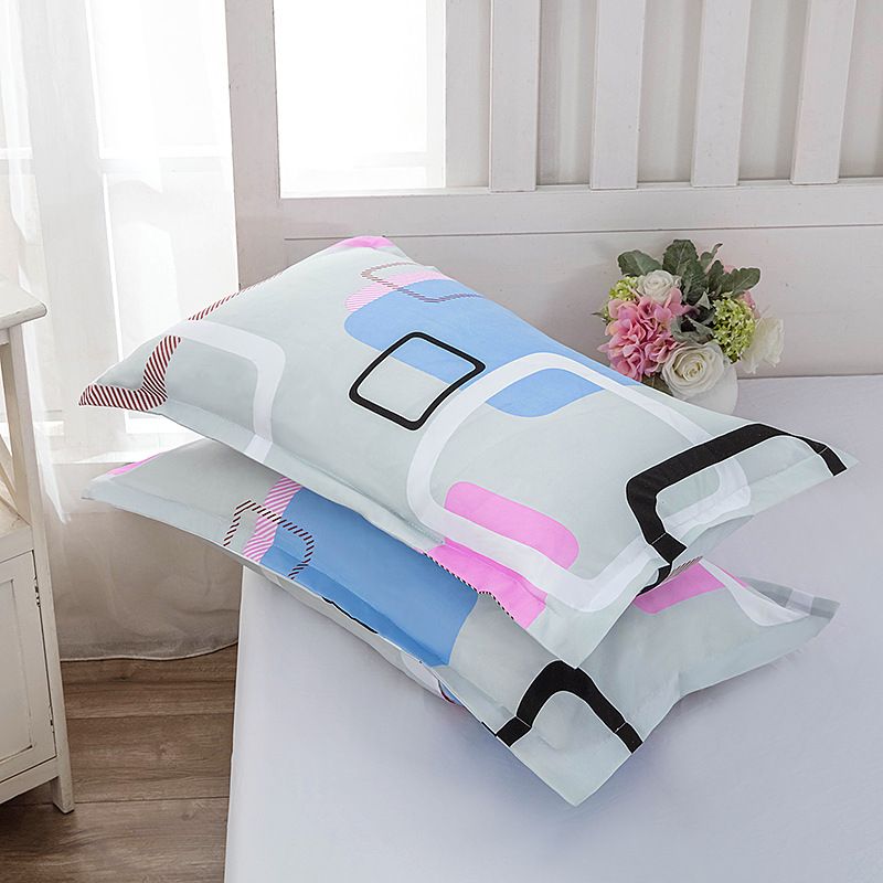 Tiao yuyun Pillowcase Pair Polyester 48x74cm 48*74cm [a pair of pillowcases]