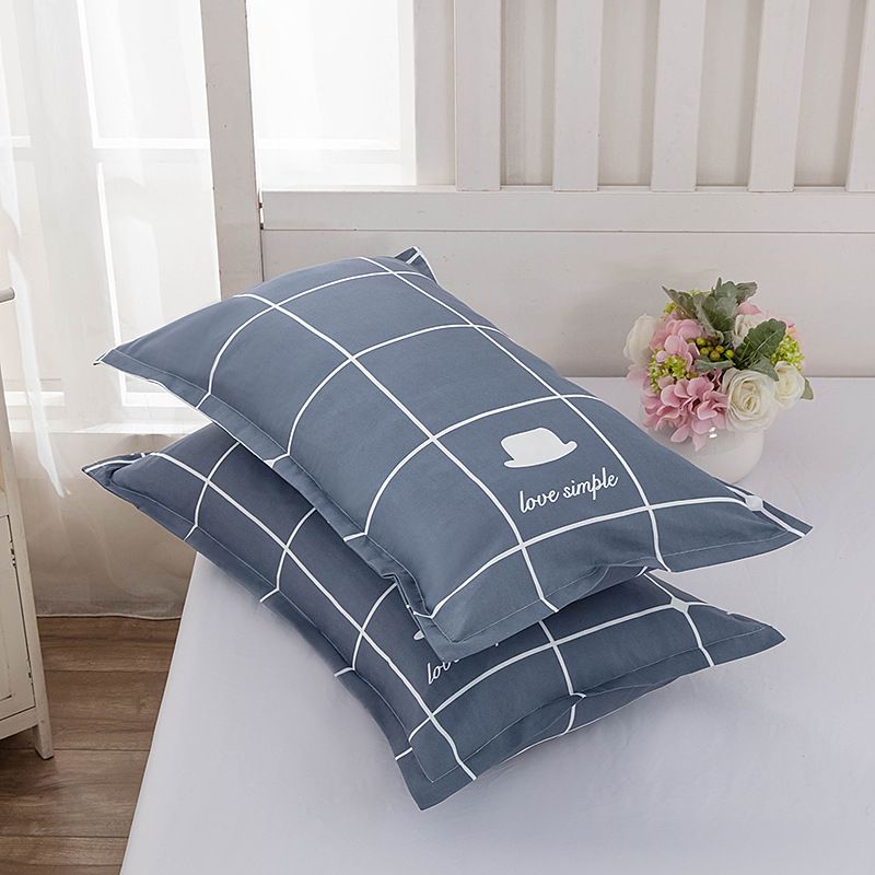 Tiao yuyun Pillowcase Pair Polyester 48x74cm 48*74cm [a pair of pillowcases]