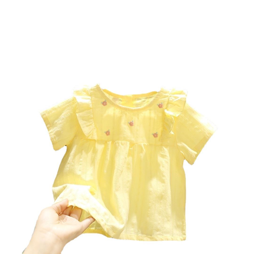 Intimate Rabbit Girls Cotton Princess Dress Yellow 100 recommended height 90-100cm