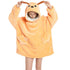 Childrens Cartoon Flannel Hooded Blanket Polyester Children&