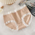 Women Cotton Mid Waist Jacquard Bow Briefs Light Orange XL Size: XL; Recommended weight (kg): 61 - 68; Waist (cm): 76 - 82; Hip (cm): 94 - 98; Suitable fit: full build