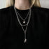 Jun Yi Alloy Multi Layer Necklace Geometry Unisex Three-layer Star Bear necklace