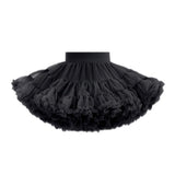 tutuoclock Girls Sweet Princess Nylon Mesh Cake Skirt Black 110cm