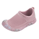 Kids Breathable Fly Woven Running Shoes Pink 31-37 yards one hand 6 pairs