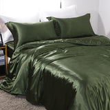 Shurui Silk Four Piece Set 150x200cm 1.8 meters bed sheets [quilt cover 200x 230cm]